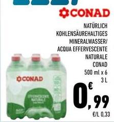 Conad - Acqua Effervescente Naturale
