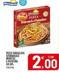 Sfornasole - Pizza Surgelata Wurstel E Patatine