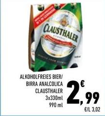 Clausthaler - Birra Analcolica