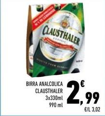 Clausthaler - Birra Analcolica