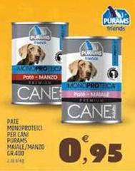 Purams - Pate Monoproteici Per Cani Maiale/Manzo
