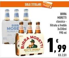 Moretti - Birra Classica/Filtrata A Freddo