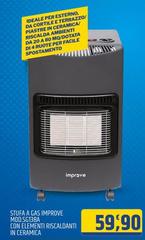 Improve - Stufa A Gas Mod.SG138A Con Elementi Riscaldanti In Ceramica