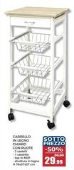 Carrello In Legno Con Ruote