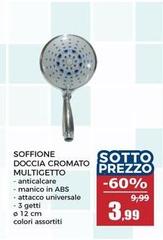 Soffione Doccia Cromato Multigetto