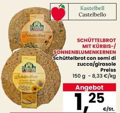 Preiss - Schüttelbrot Con Semi Di Zucca/Girasole