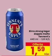 Tennent's - Birra Strong Lager Doppio Malto