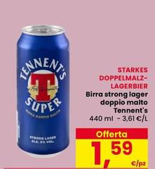 Tennent's - Birra Strong Lager Doppio Malto