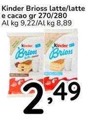 Ferrero - Kinder Brioss Latte/Latte E Cacao