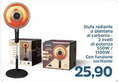 Stufa Radiante A Piantana Al Carbonio