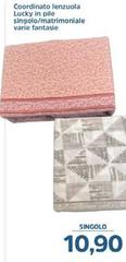 Coordinato Lenzuola Lucky In Pile Singolo