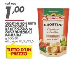 Panealba - Crostini Non Fritti Pomodoro E Basilico/olio Di Oliva/Integrali