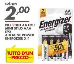 Energizer - Pile Stilo Aa E91