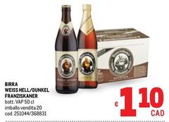 Franziskaner - Birra Weiss Hell/Dunkel