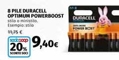 Duracell - 8 Pile Optimum Powerboost