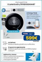 Candy - Asciugatrice Crystal EcoDry DV90DG52A0AHET