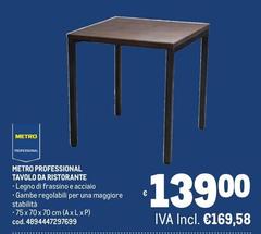Metro Professional Tavolo Da Ristorante