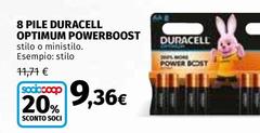 Duracell - 8 Pile Optimum Powerboost