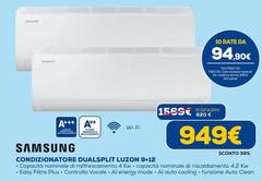 Samsung - Condizionatore Dual Split Luzon 9+12