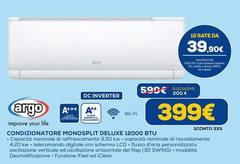 Argo - Condizionatore Monosplit Deluxe 12000 Btu