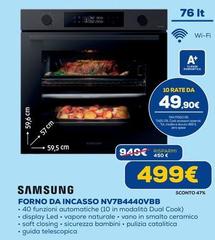 Samsung - Forno Da Incasso NV7B4440VBB