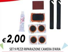 Set 9 Pezzi Riparazione Camera D'aria