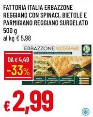 La Fattoria - Italia Erbazzone Reggiano Con Spinaci, Bietole E Parmigiano Reggiano Surgelato