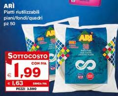 Ari - Piatti Riutilizzabili Piani/Fondi/Quadri