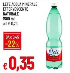 Lete - Acqua Minerale Effervescente Naturale