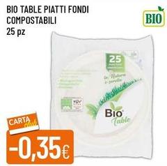 Bio -  Table Piatti Fondi Compostabili