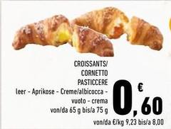Cornetto Pasticcere Albicocca/Vuoto/Crema