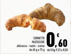 Cornetto Pasticcere Albicocca/Vuoto/Crema
