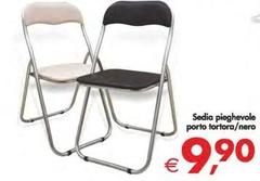 Sedia Pieghevole Porto Tortora / Nero