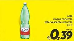 Lete - Acqua Minerale Effervescente Naturale