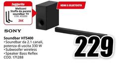 Sony - Soundbar HTS400