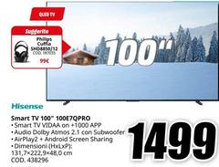 Hisense - Smart TV 100E70PRO