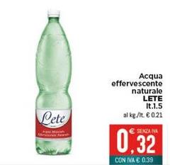 Lete - Acqua Effervescente Naturale