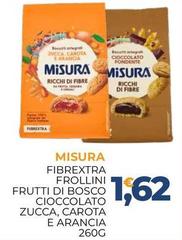 Misura - Fibrextra Frollini Frutti Di Bosco Cioccolato Zucca, Carota E Arancia