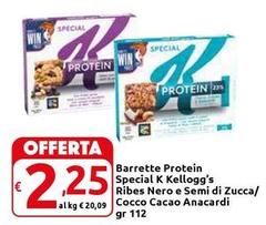 Kelloggs - Barrette Protein Special K Ribes Nero E Semi Di Zucca/ Cocco Cacao Anacardi