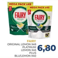 Fairy - Original Lemon Platinum Lemon Plus Blu/Lemon
