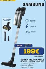 Samsung - Scopa Ricaricabile Jet565 Pet