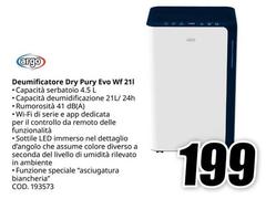 Argo - Deumificatore Dry Pury Evo Wf 21l