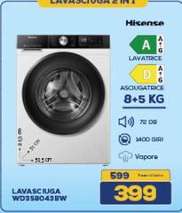 Hisense - Lavatrice A+BW