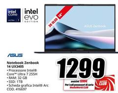 Asus - Notebook Zenbook 14 UX3405