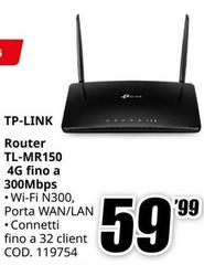 Tp Link - Router Tl-mr150 4g Fino A 300mbps