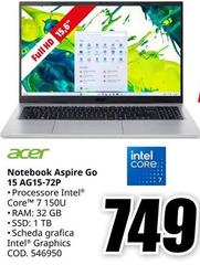 Acer - Notebook Aspire Go 15 AG15-72P