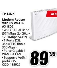 Tp Link - Modem Router Vx230v Wi-fi 6 Ax1800