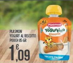 Plasmon - Yogurt Al Biscotto Pouch