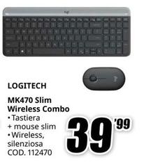 Logitech - MK470 Slim Wireless Combo