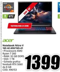 Acer - Notebook Nitro V 16s Al ANVI16S-41